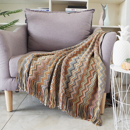 Bohemian Sofa Blanket For Living Room