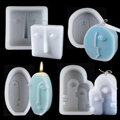 Face Silicone Candle Mold