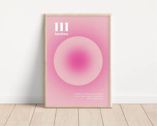 Pink Halo Poster Modern Wall Art