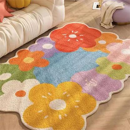 Flower Soft Floor Rug